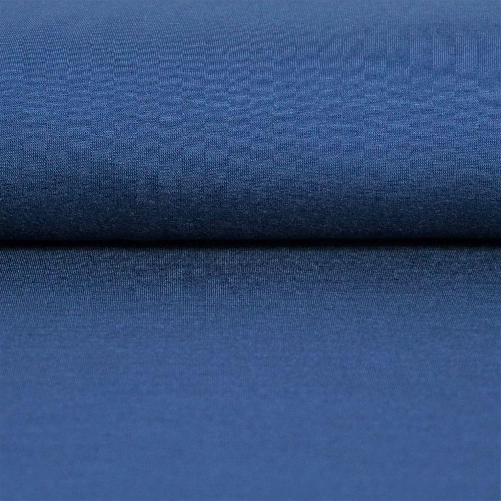 Viskosejersey aus Bambusfaser uni jeansblau